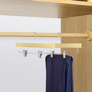 Vendita calda gonna regolabile Pant Hangers clip per guardaroba negozi di vestiti alberghi supermercati abbigliamento uomo - Product Image 5
