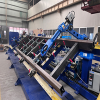 Robots de haz de fabricación de acero estructural inteligente Industrial Mig/Tig/Laser/ Arc, máquina de soldadura, precio automático con riel