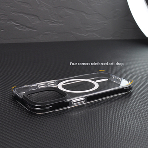 Coque magnétique pour <span class=keywords><strong>Apple</strong></span> 14, nouvelle coque anti-jaunissement, transparente, dégradée, magnétique, antichoc pour iPhone 14 15 16 Pro - Product Image 4