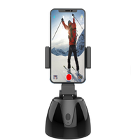Yinzam Q1 Supporto per Telefono Intelligente con Rotazione a 360 Gradi, Mini Treppiede Portatile con Tracciamento del Viso per Registrazione Video Vlog