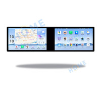 Ecran universel sans fil CarPlay 23 pouces à double panneau Radio multimédia de voiture GPS Radio de voiture Carplay Android Auto Navigation 4G WiF