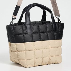 Custom Quilted Design Medium <b>Tote</b> Bag Women's Water-Resistant Nylon Shopping Beach Handbag with <b>Zip</b> for Summer Outdoor Travel - Product Image 4