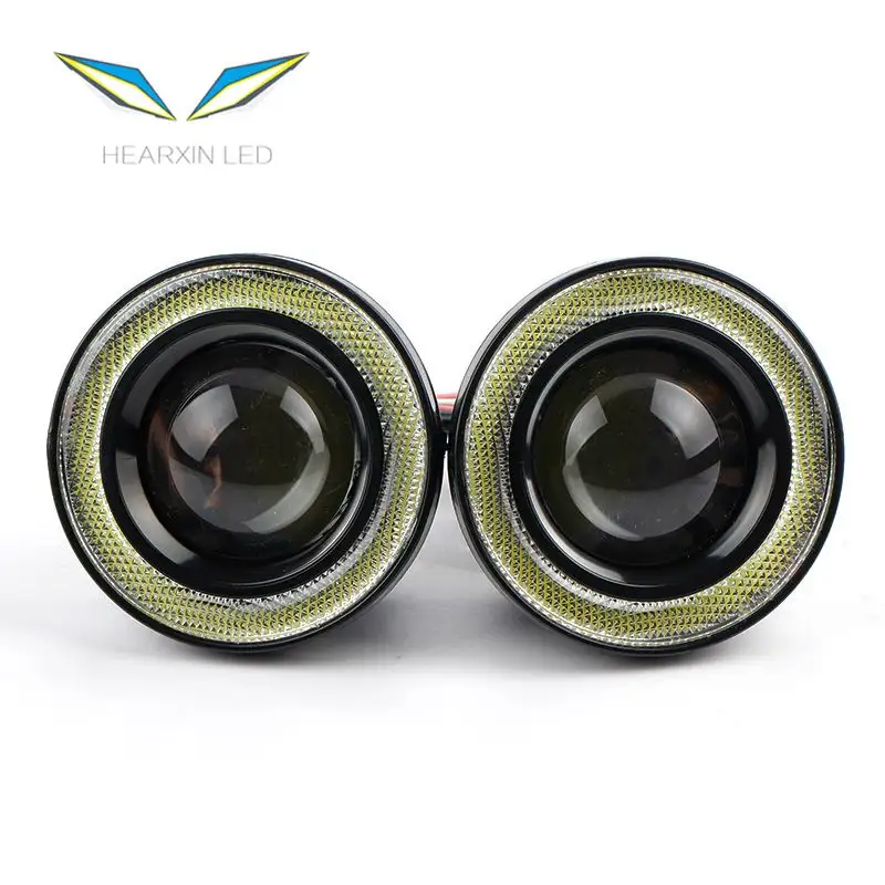 Universal Halo Ring COB Fog Lights White Blue Pink Yellow Green Red Angel Eyes Fog Lamp 2.5" 3.0" 3.5" 64mm 76mm 89mm