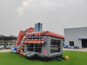 Castillo Inflable Comercial con Tobogán, Temática de Excavadora, Certificado CE, de PVC, para Niños, para <span class=keywords><strong>Alquiler</strong></span> en Eventos - Product Image 5