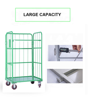 Carro de Plataforma Plegable de Acero Reforzado con Ruedas, Carretilla de Mano de Cuatro Ruedas, Capacidad de Carga de 500 kg, Personalizable OEM