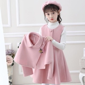 Nouvelle <span class=keywords><strong>robe</strong></span> sans manches en laine rouge de style coréen, ensemble de vêtements 3 pièces, <span class=keywords><strong>robe</strong></span> en laine d'<span class=keywords><strong>hiver</strong></span> pour bébés filles - Product Image 2
