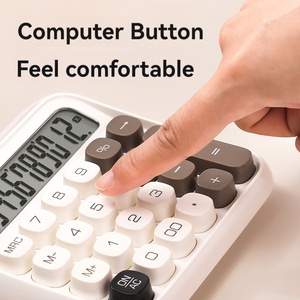 DELI te36 máy tính giá trị cao màu vàng sinh viên đại học văn phòng kế Toán Tài Chính bàn phím cao máy tính dễ thương - Product Image 2