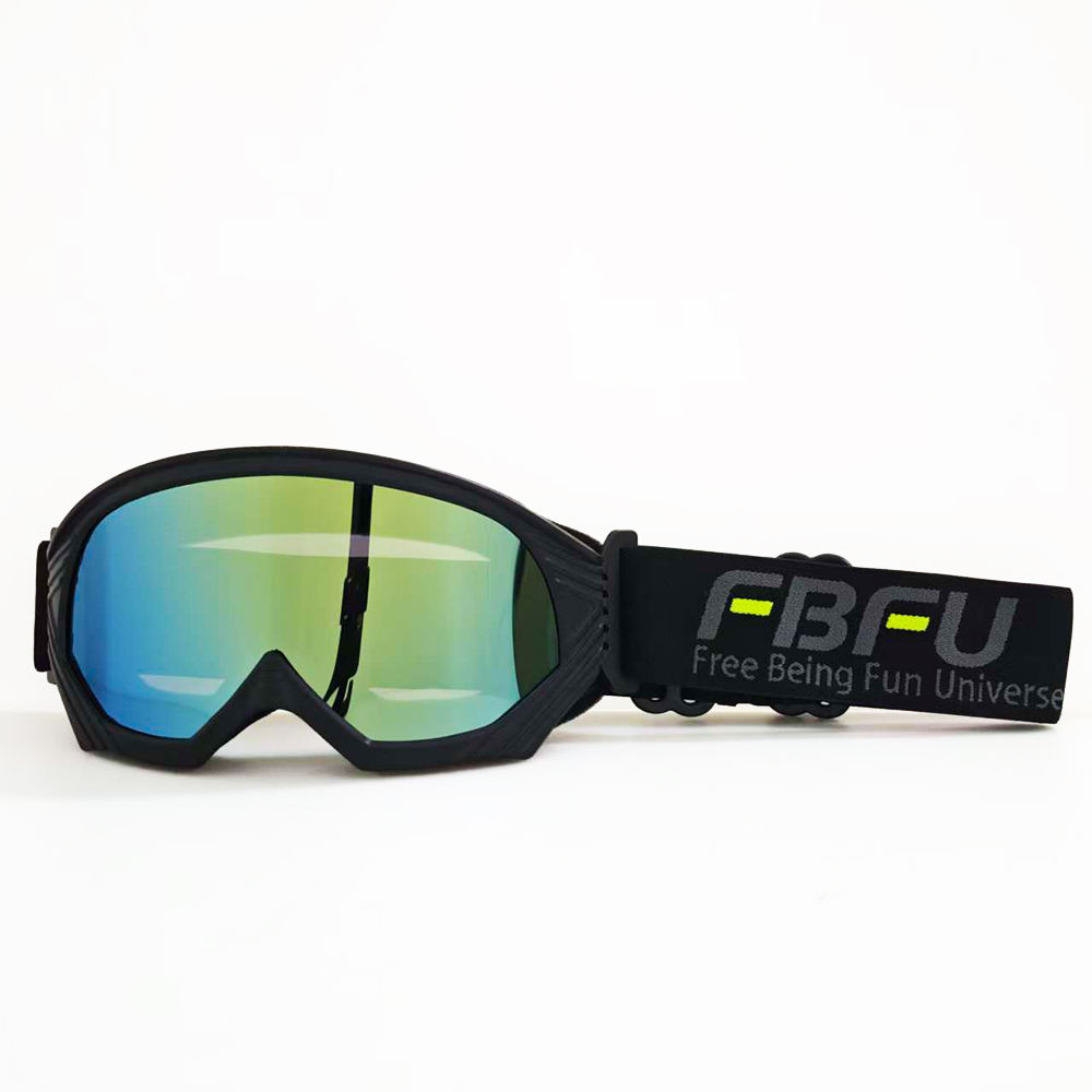 Lunettes dorées à monture noire