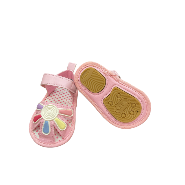 Infant Pre-Walker Soft Leather Shoes for Summer Spring Autumn-Breathable and Lightweight Flat Closure Type for Baby
