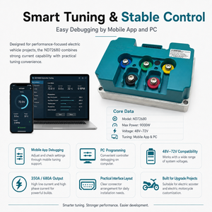 Fardriver ND72680 Intelligent Programmable Sine Wave <b>Controller</b> Motorcycles <b>Motor</b> <b>Controllers</b> Fardriver ND72680 Fardriver - Product Image 1
