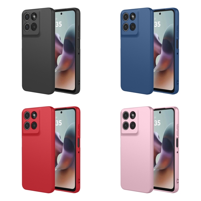 For Motorola G56 5G Silicone Case, Shockproof Microfiber Lining Soft TPU Gel Rubber Phone Cover for Motorola Moto G56 G55 G85