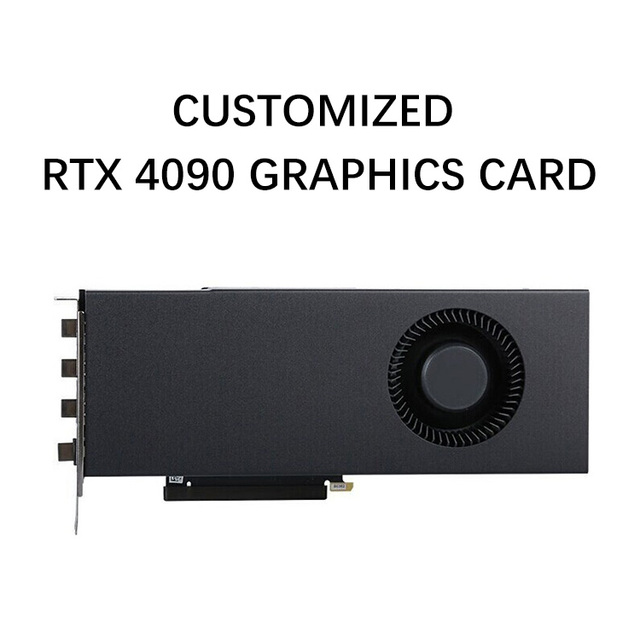 OEM ODM New 24GB GDDR6X RTX 4090 Gaming Graphics Card for Desktop with Fan 16384Units 2520MHz Core Frequency