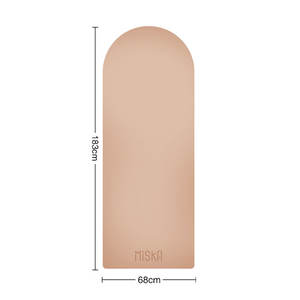 Tapete de Yoga de Caucho Natural Antideslizante con Logotipo Láser, Mini, Ecológico, Grueso, Negro, Personalizable, Arcoíris, para Hombres, Niños, Marca Miska, Ovalado - Product Image 1