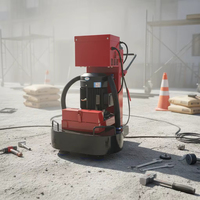 Meuleuse à béton sans poussière Merrock 600x320mm 220-240V 3/4kW avec aspirateur 2x1.2kW pour le ponçage de l'époxy