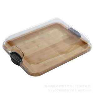 Plateau à fromage en bambou avec couvercle, 12x16 pouces, plateau de service pour charcuterie, en-cas, fruits et charcuterie - Product Image 5