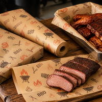 Feuilles empilables imprimées pour barbecues, revêtement de barquettes alimentaires, vente en gros, fabricant, fournisseur, faible MOQ