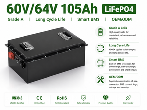 Paquete de Baterías de Iones de Litio de 60V 105Ah 20S1P 6720Wh con BT para Carrito de Golf, EV, BMS Inteligente, OEM, ODM, LFP48100, Precio de Fábrica - Product Image 3