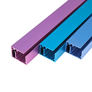 Tùy chỉnh màu sắc chính xác nhôm 6063 vuông nhôm hình chữ nhật Ống - Product Image 1