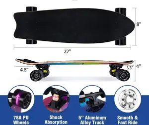 Pu Wheels Surfskate Cruiser 7ply Canadian Maple Deck Surfskate Skateboard For Sale