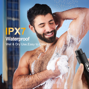 多用途二合一电动毛发修剪器剃须刀，带充电底座，可水洗，平刀片剃须刀，适合男士身体美容护理 - Product Image 4