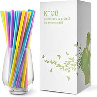 Pailles jetables en PLA sans BPA, biodégradables, écologiques pour boissons, thé aux perles, avec logo imprimé, échantillon gratuit