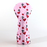 En stock : Housse de tête de driver de golf en cuir PU, motif tigre sublimé, et housses de tête de golf en forme de tranches de pizza
