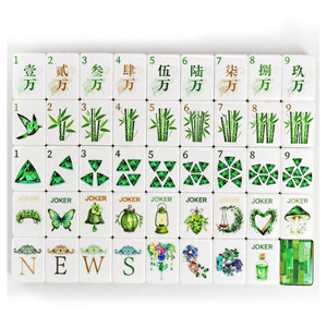 Juego <span class=keywords><strong>de</strong></span> Mahjong Americano <span class=keywords><strong>de</strong></span> Lujo Personalizado 1.4 160 Fichas <span class=keywords><strong>de</strong></span> Mahjong <span class=keywords><strong>de</strong></span> Acrílico Verde Esmeralda Grabadas con Diseño del <span class=keywords><strong>Mago</strong></span> <span class=keywords><strong>de</strong></span> <span class=keywords><strong>Oz</strong></span>, 4 Capas - Product Image 2