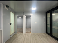 Villa mobile de luxe 40 pieds x 20 pieds, 2, 3, 4 ou 5 chambres, maison modulaire préfabriquée, maison conteneur pliable et extensible avec mur en verre