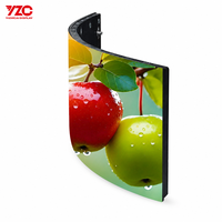 Écran LED incurvé MCOB anti-collision GOB en option, IP45, résistant à la poussière et à l'eau  Revêtement mural décoratif anti-éclaboussures pour bar, KTV, boîte de nuit