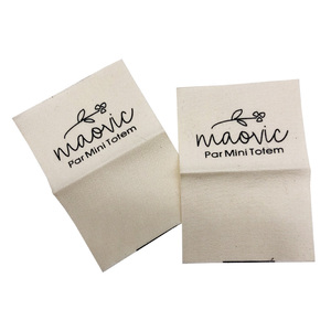 Tùy chỉnh bông may tag in logo gấp bông thẻ cho quần áo - Product Image 1