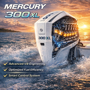 Moteur hors-bord Mercury 300XL 300HP V8 avec système de commande numérique pour bateaux de pêche en haute mer et <span class=keywords><strong>loisirs</strong></span> nautiques - Product Image 5