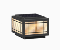 Lampadaire solaire LED moderne IP65 pour jardin et pelouse, pour l'extérieur villa, paysage, escalier, clôture, éclairage de pilier, style lumineux