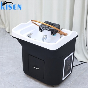 KISEN 2025 Nouveau design de bac de lavage portable pour salon de coiffure et de beauté, mobilier de barbier, lavabo de shampoing - Product Image 3