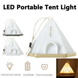Lanterne de camping LED étanche, rechargeable par USB, lampe de table d'urgence, batterie 1200 mAh, lumière de tente portable, 6 modes d'éclairage pour tente - Product Image 2