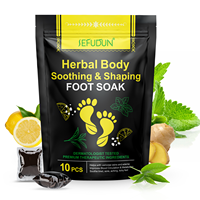Comprimés de bain de pieds SEFUDUN, favorisent la circulation sanguine, soulagent la fatigue, herbes amincissantes jetables, détoxifiant, pédicure, bain de pieds amincissant pour les jambes