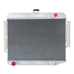 Radiateur 4 rangées + ventilateur avec cache pour <span class=keywords><strong>Dodge</strong></span> <span class=keywords><strong>Charger</strong></span> 500 R/T 7.2L Big Block 1966-1969 <span class=keywords><strong>1968</strong></span> - Product Image 2