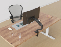 Support de moniteur réglable MA26-12 13''~32'' 9KG avec bras de bureau à ressort à gaz simple