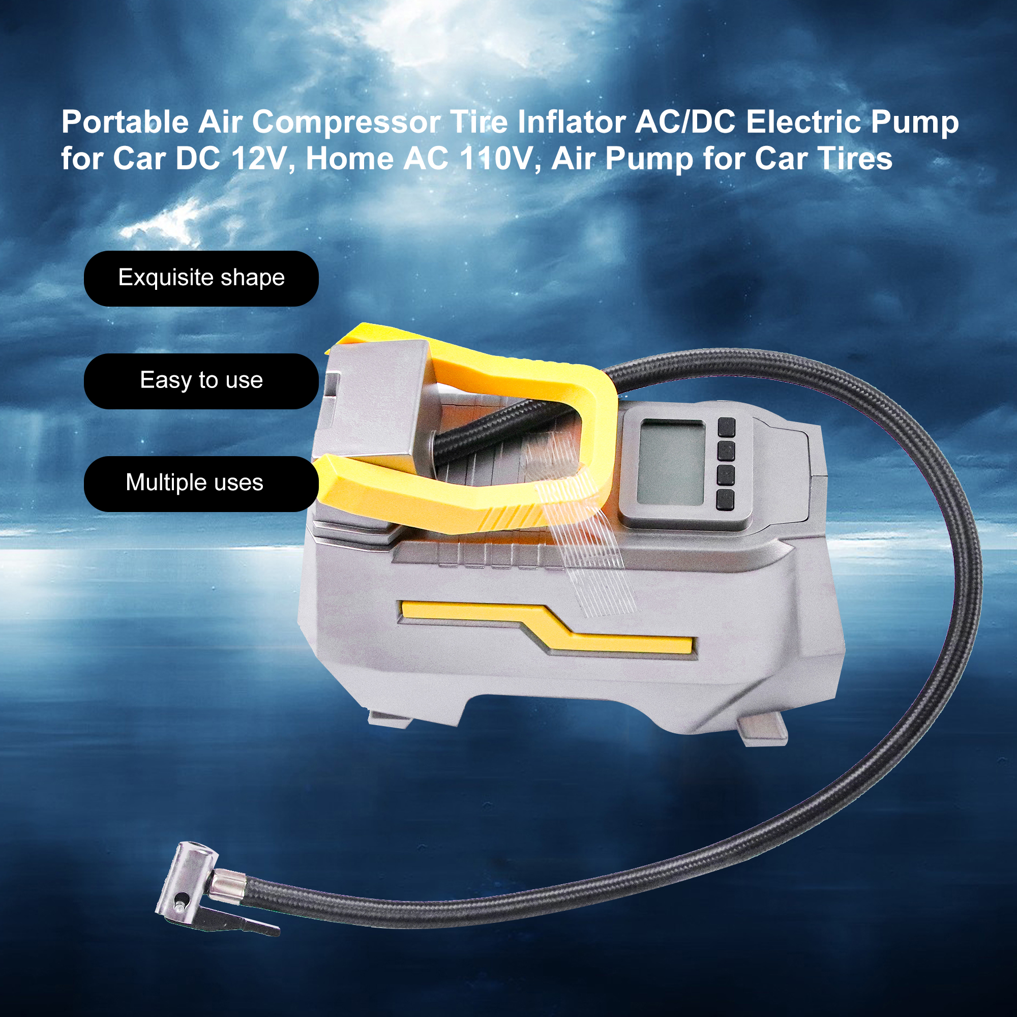 ポータブル電動エアポンプ スマート窒素デジタル検知 電動