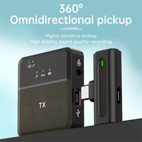 Microphone Lavalier Sans Fil SX8 Anti-bruit pour Téléphones Mobiles iOS et Android, Diffusion en Direct, Interviews et Enregistrement Vocal
