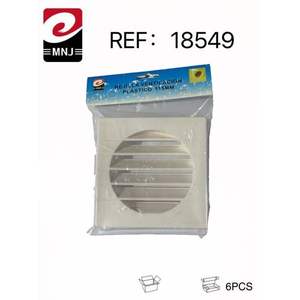 Panel de Ventilación Cuadrado de Plástico de 115 mm para Aplicaciones de Rejilla y Registro de Ventilación, para Extracción de Aire, REJILLA VENTILACIÓN PLÁSTICO - Product Image 1