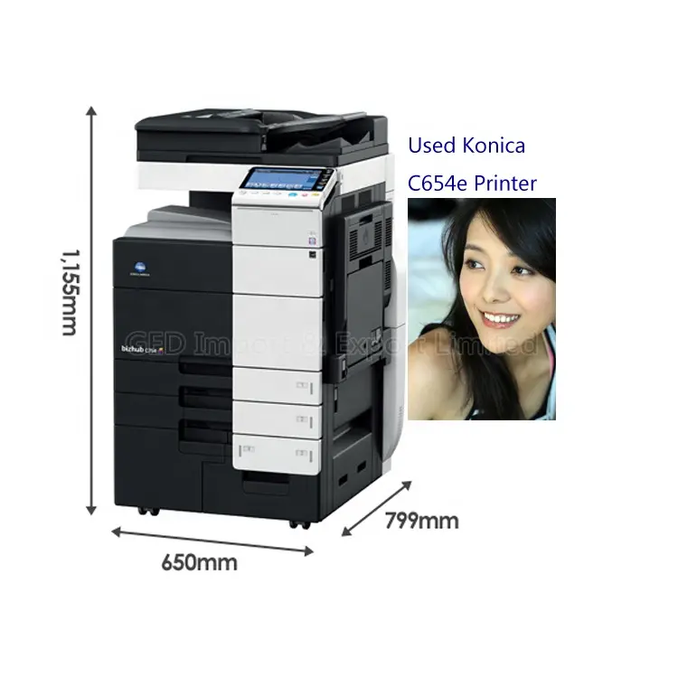 Çin GZ düşük fiyat DI A3 için renkli fotokopi makinesi Konica Minolta Bizhub C654e yazıcı kullanımı dergi katalog kitapçık broşür