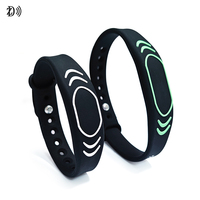 Pulsera NFC Ajustable para Niños, NTAG213, NTAG215, NTAG216, Pulsera de Silicona RFID para Gestión de Personas