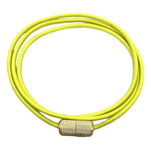 Boucle de lacet magnétique en métal, capsule 3,5 mm de diamètre, 8 mm de diamètre, argent, noir, imitation or, à enfiler, sans nœud requis - Product Image 2