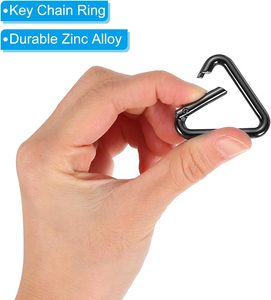 Metal Triangle Ring Buckle Triangle Jump Rings <b>Spring</b> Snap <b>Clip</b> Trigger Keychain For Purses Handbag Strap Clasp - Product Image 3