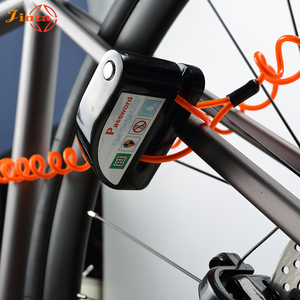 金达热卖40*60 * 95毫米盘式刹车锁自行车摩托车电动滑板车报警盘式锁 - Product Image 5