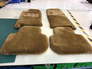 Tapis de sol de luxe pour voiture 4 pièces en laine naturelle australienne Premium Jingfan 35 mm d'épaisseur, imperméable et anti-poussière, pour <span class=keywords><strong>Jaguar</strong></span> XJ 1995 - Product Image 4