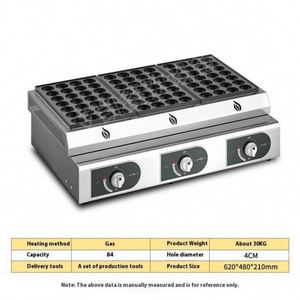 Horno electromecánico comercial de 84 orificios para bolas de pulpo y bolas de pescado con calefacción eléctrica, venta al por mayor - Product Image 3