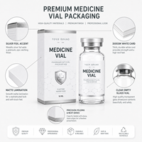 Emballages personnalisés écologiques, recyclables, imperméables et portables pour flacons de médicaments, en papier couché, pour gaufrage et dorure à chaud