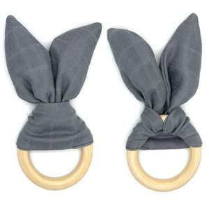 Accepter <span class=keywords><strong>Personnalisé</strong></span> Solide Bois Bébé Jouet Bébé Anneau <span class=keywords><strong>De</strong></span> <span class=keywords><strong>Dentition</strong></span> Hochets En Bois Coffret cadeau - Product Image 3
