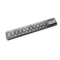 Diapositiva luminosa antinuisance para ocultar la placa de matrícula Tarjeta de número magnética de plástico Placas temporales de estacionamiento de automóviles para accesorios de automóviles